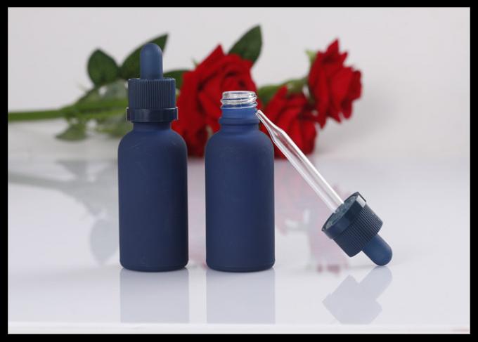 Bottiglie di vetro di aromaterapia innocua per i bambini del cappuccio, bottiglie di vetro blu 30ml per gli oli essenziali